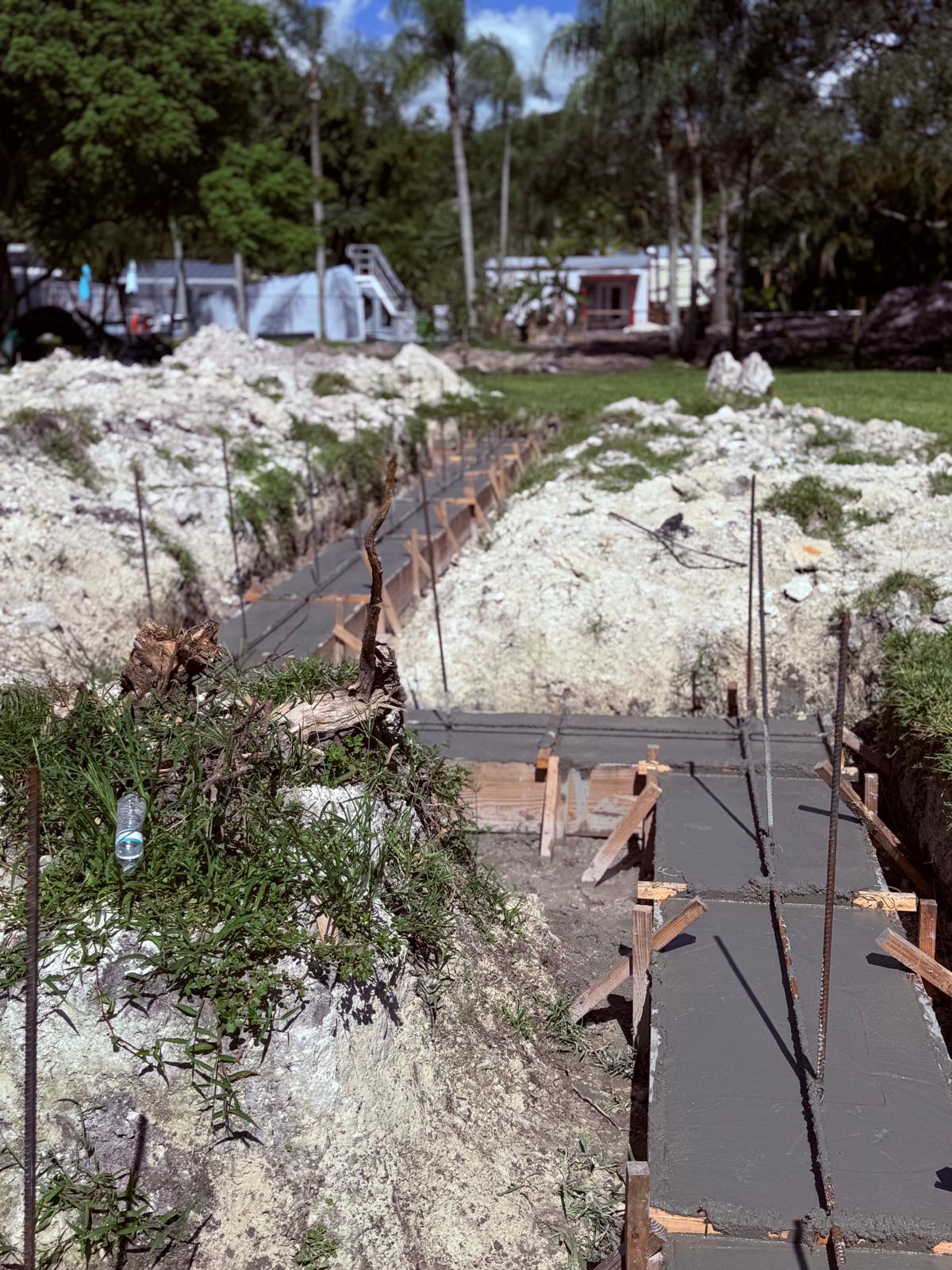 Foundation excavation new construction - LMV Construction