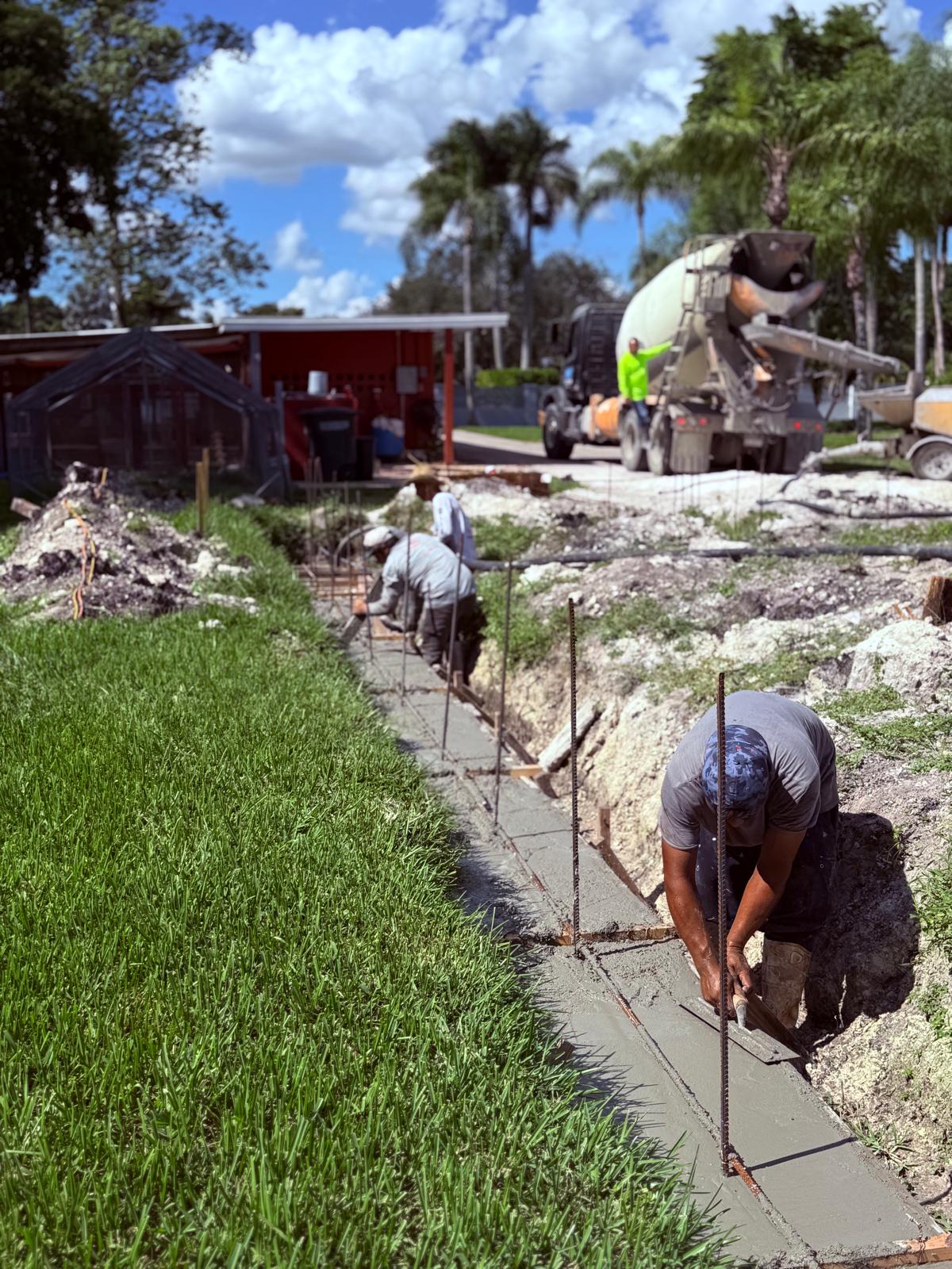Foundation footings South Florida - LMV Construction