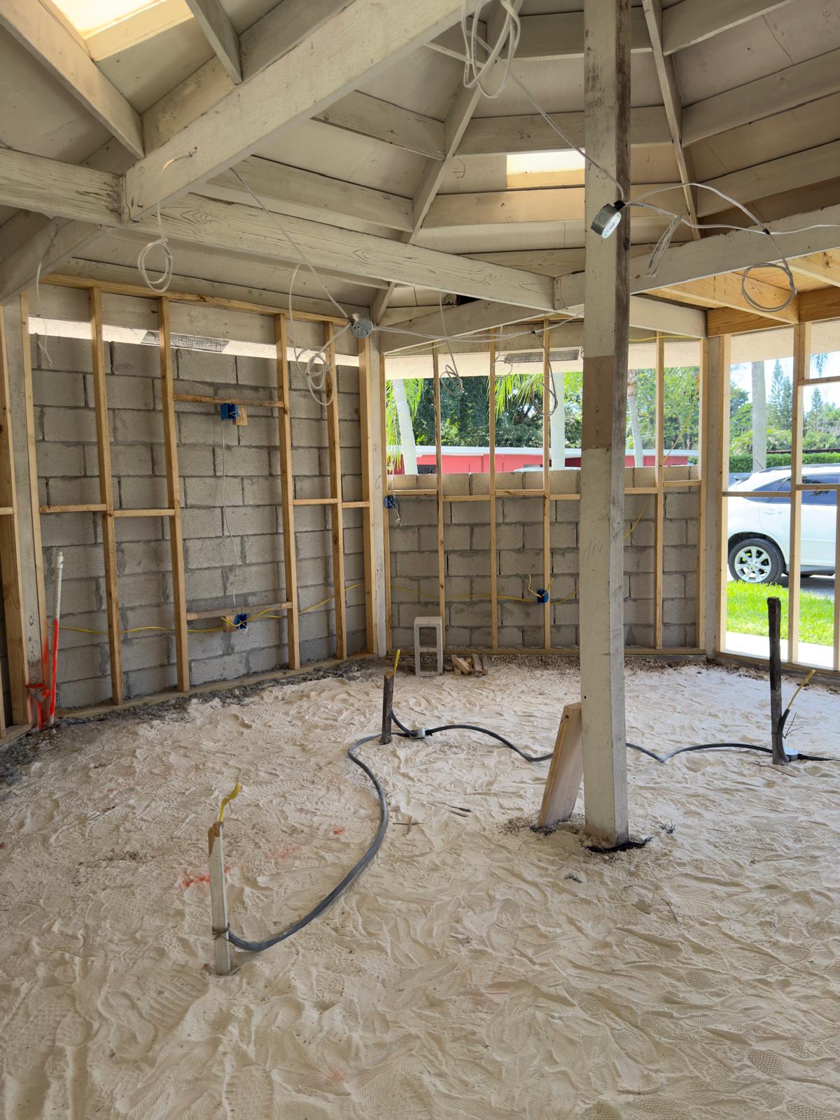 Foundation concrete pour South Florida - LMV Construction